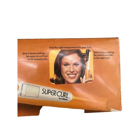 Vintage Super Curl Gillette Steam Styler Adjustable Heat Curling Iron Wand New - Picture 11 of 12